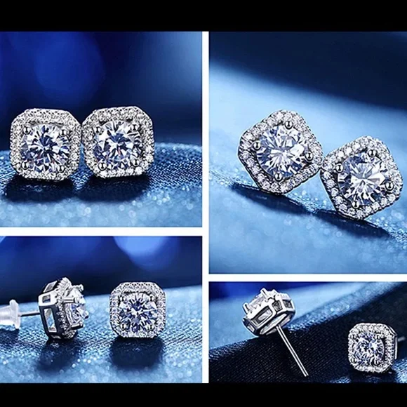 💙Classic Sterling Silver Earrings - Picture 2 of 2